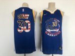 NBA 30 stephen curry Maillot 2022 4th of july royal Maillot bleu